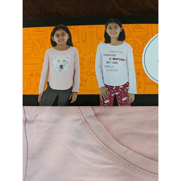 Members Mark Girls Favorite Shirt Set Size 14/16 Winter Polar Bears 2 Piece XL - Picture 3 of 12